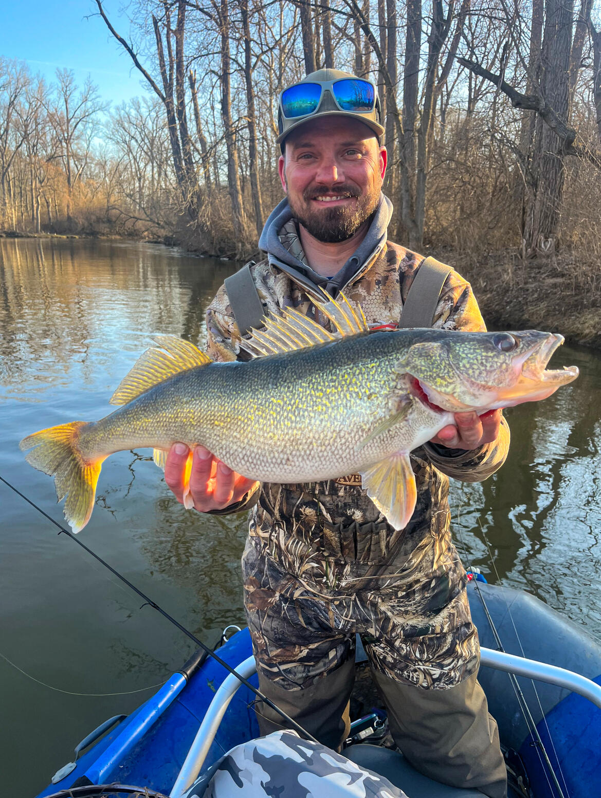 Dave caught a walleye Dave caught a walleye